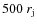 $500~r_{\rm j}$