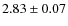 $2.83 \pm 0.07$