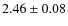 $2.46 \pm 0.08$