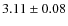 $3.11 \pm 0.08$