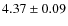 $4.37 \pm 0.09$