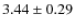 $3.44 \pm 0.29$