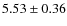 $5.53 \pm 0.36$
