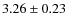 $3.26 \pm 0.23$