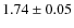 $1.74 \pm 0.05$