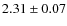 $2.31 \pm 0.07$