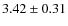 $3.42 \pm 0.31$