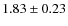 $1.83 \pm 0.23$