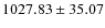 $1027.83 \pm 35.07$