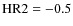 ${\rm HR2}=-0.5$