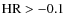 ${\rm HR}>-0.1$
