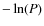 $-\ln(P)$
