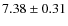 $7.38 \pm 0.31$