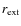 $r_{\rm ext}$