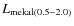$L_{\rm mekal
(0.5{-}2.0)}$