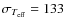 $\sigma_{T_{\rm eff}}=133$