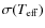 $\sigma(T_{\rm eff})$