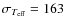 $\sigma_{T_{\rm eff}}=
163$