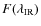 $F(\lambda_{\rm IR})$