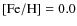 $[\rm {Fe/H}]=0.0$