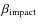 $\beta_{\rm {impact}}$