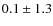 $0.1\pm1.3$
