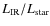 $L_{\rm IR}/L_{\rm star}$