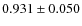 $0.931\pm0.050$