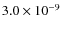 $3.0\times10^{-9}$