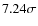 $7.24\sigma$