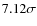 $7.12\sigma$