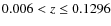 $0.006<z\leq0.1296$