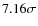 $7.16\sigma$