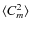 $\langle C_{m}^{2}\rangle$