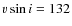$v \sin i
= 132$
