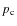 $p_{\rm c}$