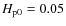 $H_{\rm p0} = 0.05$