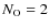 $N_{\rm O}= 2$
