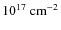 $10^{17}~{\rm cm}^{-2}$