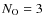 $N_{\rm O}= 3$