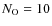 $N_{\rm O}= 10$