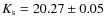 $K_{\rm s} = 20.27 \pm 0.05$