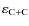 $\varepsilon_{\rm C+C}$