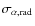 $\sigma_{\alpha \rm {,rad}}$
