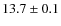 $13.7\pm0.1$