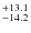 $^{\rm +13.1}_{-14.2}$