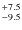 $^{\rm +7.5}_{-9.5}$