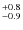 $^{\rm +0.8}_{-0.9}$