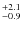 $^{\rm +2.1}_{-0.9}$