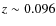 $z\sim0.096$